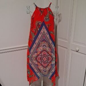My Michelle Red Paisley Dress